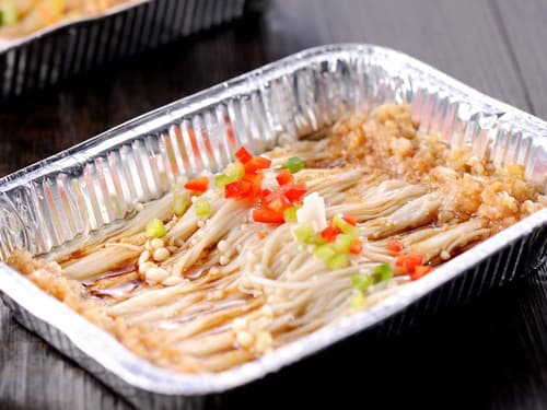 道真锡纸烤金针菇